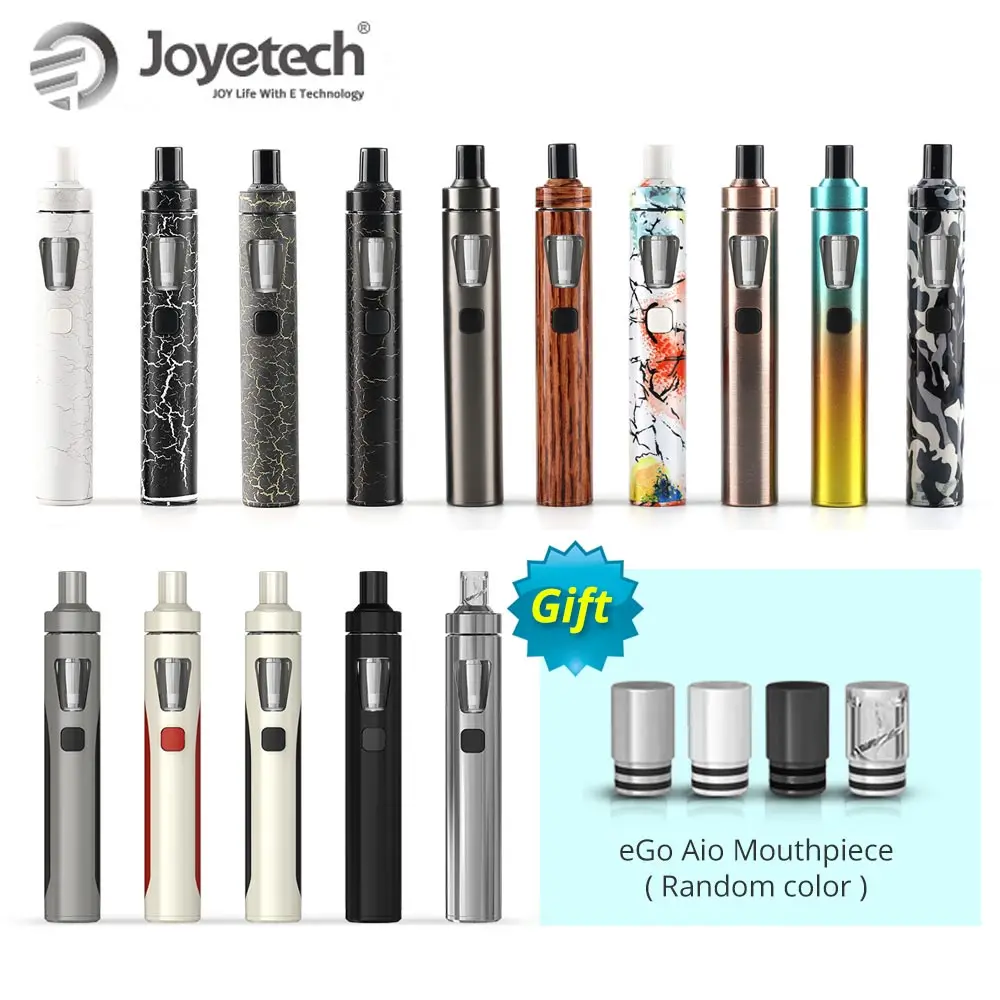 Hot Sale! Original Joyetech eGo AIO All-in-one Kit 1500mah Build-in Battery 2ml Tank Atomizer Easy to Use best for starter