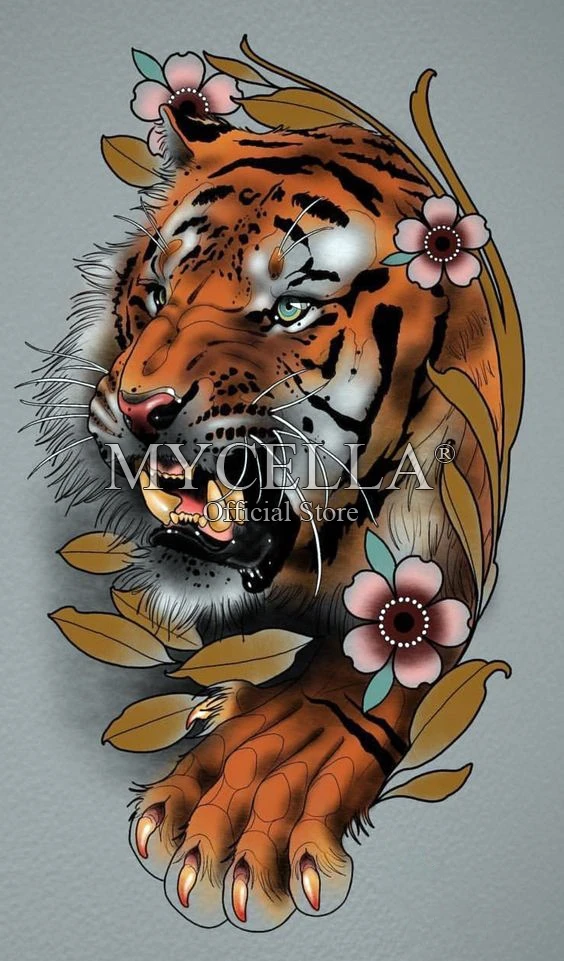 

Full Square 5D DIY Diamond Embroidery Cartoon animal tiger Diamond Painting Cross Stitch 5D Home Decor Art Christmas Gift