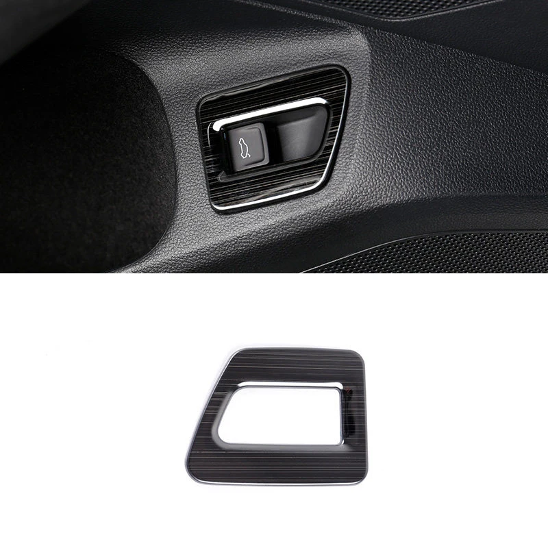 

1PCS Stainless Steel Inner Car Rear Trunk Switch Button Cover Trim For VW Volkswagen Arteon 2017 2018 Left Hand Drive