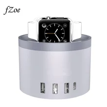 fZoe Cellular Cellphone Charger 5-Port 30W USB Desktop Charging Stand For Apple Watch Collection 3/2/1 /iPhone X /8 /Eight Plus Dock Station