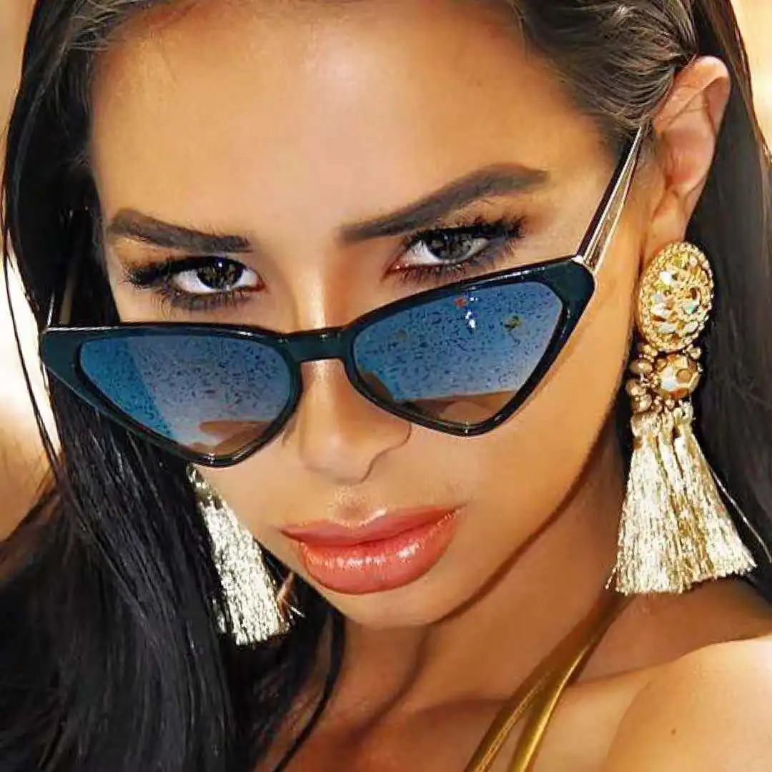 

Higodoy 2019 Fashion Brand Designer Plastic Cat Eye Women Sunglasses Vintage Female Sun Glasses Eyewear Goggles