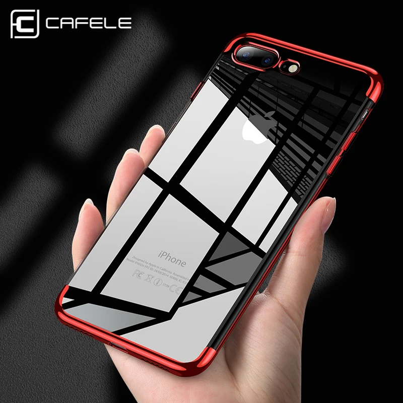 

CAFELE ultra thin transparent soft TPU case for iPhone 7 cases electroplate shining case for iPhone 7 plus Mixed silicon cover