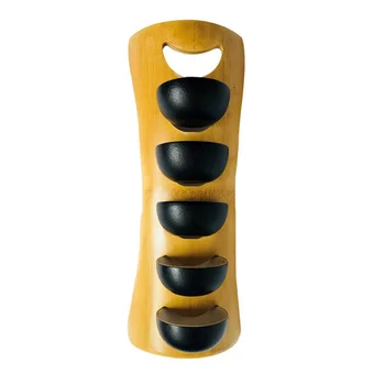 

Portable Bamboo Household Daily Use Cup Holder Natural Bamboo Products Tea Cup Draining Racks