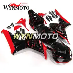 Выполните Обтекатели для Honda CBR1000RR 2006-2007 год 06 07 инъекции пластмассы ABS мотоцикл тело комплект Cowling красные, черные bat