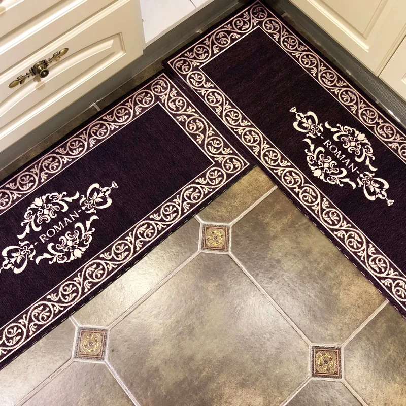 

Floor Mat Carpet Living Room Doormat Bath Rug Hallway Kitchen Mats Water Absorption Non-slip Bedroom Mat European Style