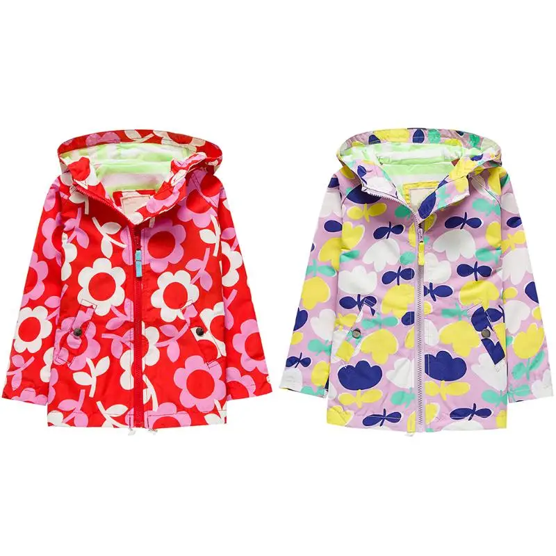 Baby Kids Hooded Windproof Waterproof Outerwear Jacket Infant Children Windbreaker Cotton Coat