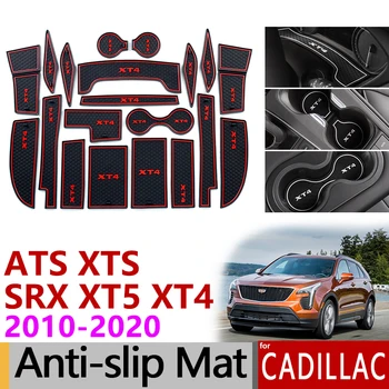 

Anti-Slip Rubber Gate Slot Cup Mat for Cadillac ATS XTS SRX XT XT5 2013 2014 2015 2016 2017 2018 2019 2020 Accessories Stickers