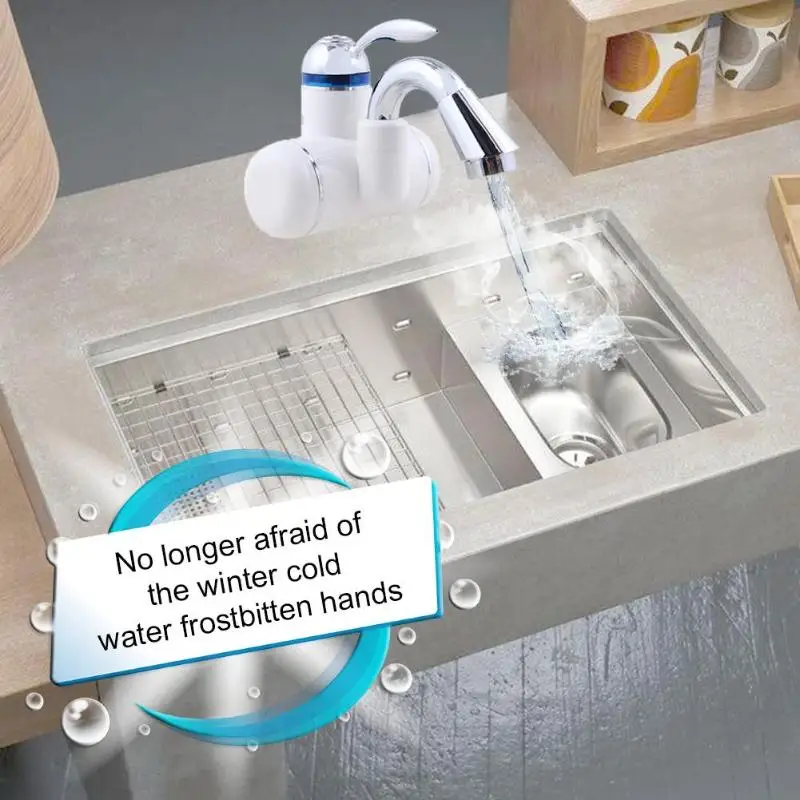 

3000W Electric Instant Water Heater Tap Instantaneous Electric Hot Water Tankless Heating Bathroom Kitchen Faucet Accessories