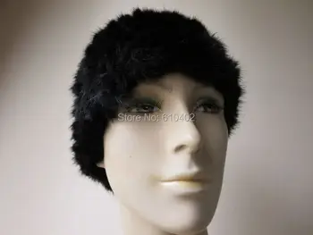 

Real mink knitted woman's hat /see picture black