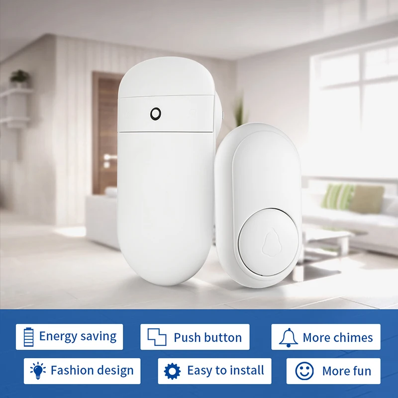 Self Power Generation Wireless Doorbell Smart Ring Doorbell Long Distance Remote Control No Need Battery Self Power Generation Wireless Doorbell Smart Ring Doorbell Long Distance Remote Control No Need Battery