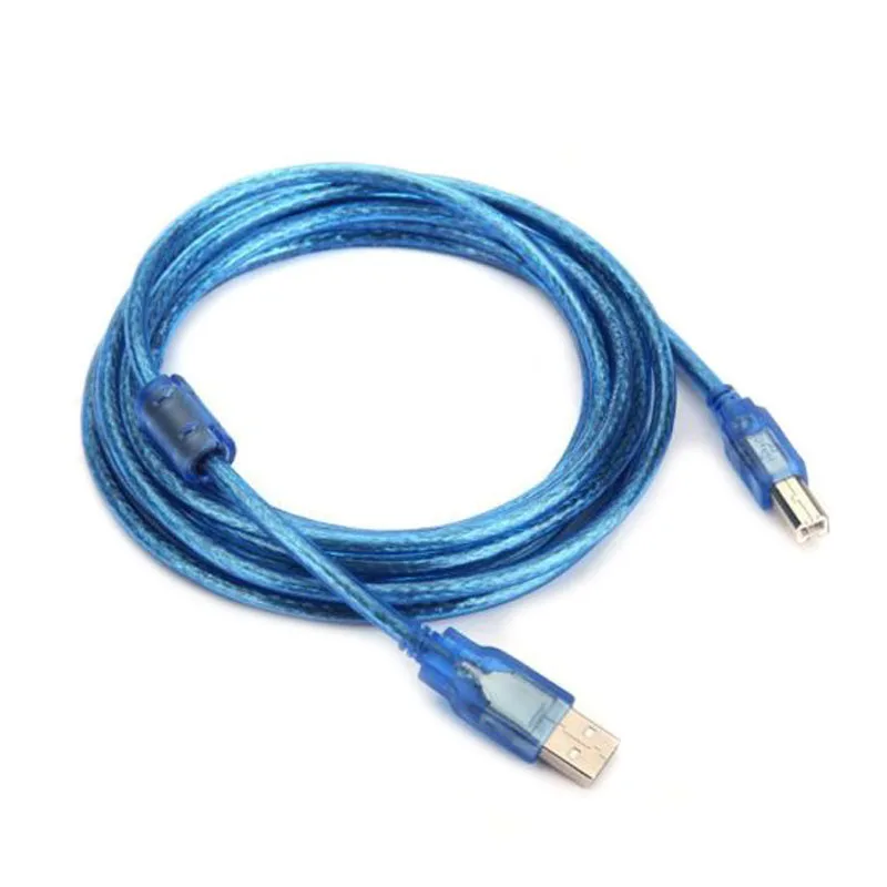 3 м USB 2,0 A к B Мужской m/M принтер для печати кабель для высокоскоростной передачи данных iphone зарядное устройство переменного тока сканер HSJ-19