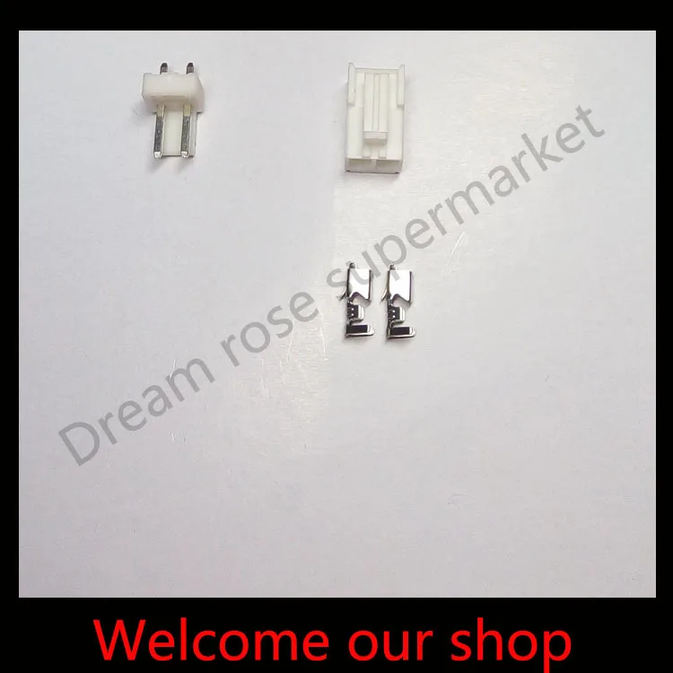 

50sets vh3.96 wire connector Kit pitch 2 Pin Header+Terminal+Housing free shipping