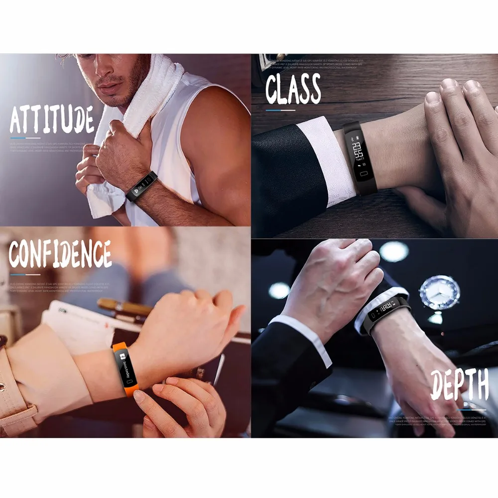 SOONHUA C07 Смарт-фитнес браслет сердечного ритма крови Давление Sleep Monitor smart Band анти-потерянный браслет Фитнес спортивные группы