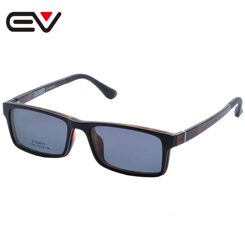 

2016 Fashion Glasses With Magnetic Clip On Sunglasses Myopia Driving Glasses Polarized Sunglasses Clip On Dual Purpose EV1406