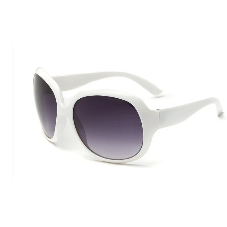 Последняя мода жаба Солнцезащитные очки женские большая оправа Стиль Бренд Дизайн Винтажные Солнцезащитные очки Квадратные Солнцезащитные очки Uv400 Солнцезащитные очки для женщин - Цвет линз: White  Grey