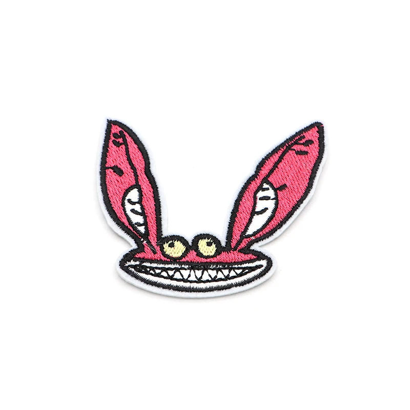 

2pcs/lot ICKIS Ah Real Monsters Embroidery Patches For Clothes Iron on Patch Bag Applique Armband Stickers Accessories SC4129