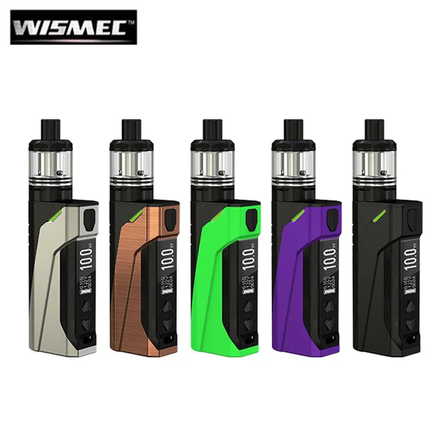 Оригинальный Wismec CB-60 комплект 60 Вт CB-60 коробка мод 2300 мАч батарея CB 60 Vape с 2 мл Amor NS танк распылитель MTL Vaping комплект