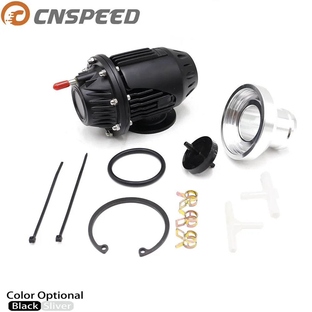 CNSPEED выдувный клапан BOV SQV4 IV для увеличения потока воздуха серебряный черный цвет