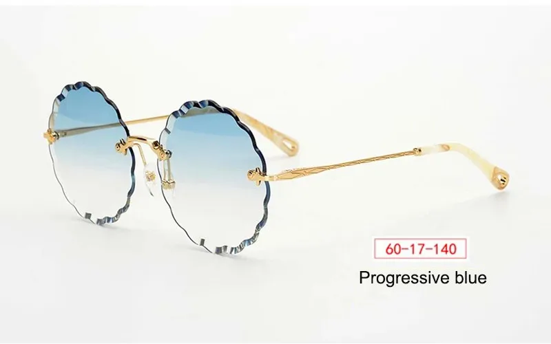 Круглые бескаркасные солнцезащитные очки винтажные женские цветочные лепестки брендовые дизайнерские очки Роскошные женские солнцезащитные очки модные сексуальные очки