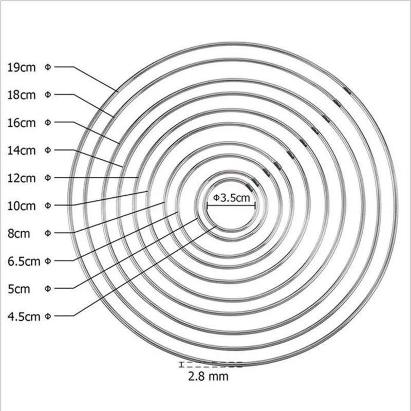 1 шт 35 мм-200 мм Ловец снов Reve кольца Висячие круглые Cercle хорошее сварное железо Pour Attrape Reve Net DIY Ювелирные Разъемы
