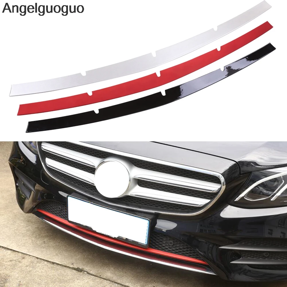 Angelguoguo украшение автомобиля ABS для Mercedes Benz E class Sport W213 E200l E300l E320l передний бампер с блестками аксессуары