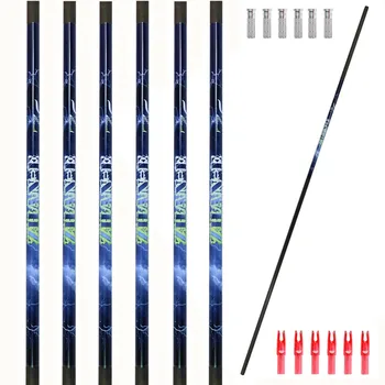 

Archery Carbon Hunting Targeting Arrow Shafts 12pack 340/400/500/600Spine Thunder Design For Compound/Recurve Bow and Longbow