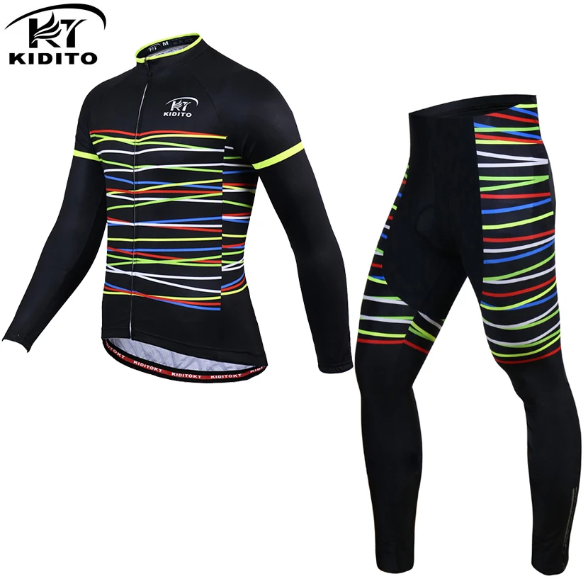 KIDITOKT зимний комплект одежды для велоспорта Invierno Ropa Ciclismo термальный флисовый велосипед Джерси одежда для велоспорта Мужской комплект для велоспорта