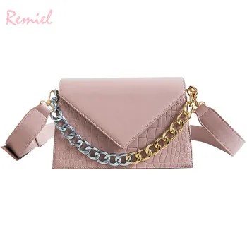 

Luxury Crocodile pattern Handbag 2019 Fashion New Quality PU Leather Women's Designer Handbag Chain Tote Shoulder Messenger Bags