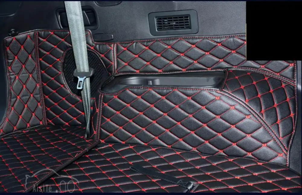 Волоконно кожаный коврик для багажника автомобиля Hyundai grand santa fe 2012 2013 2014 2015 2016 2017