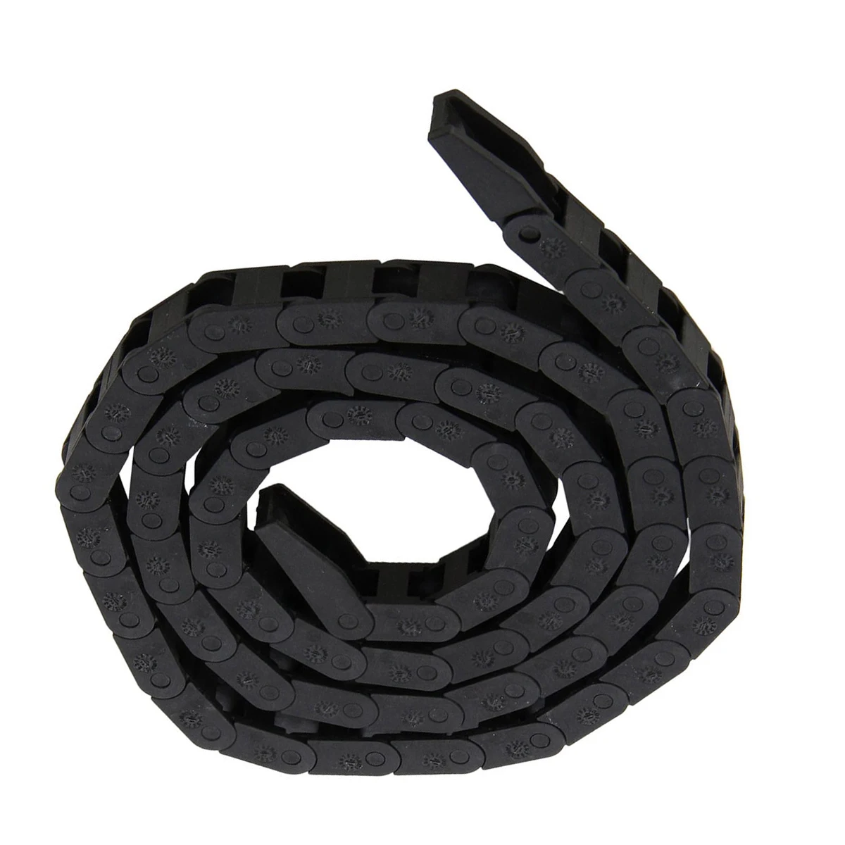 Black Plastic Nylon Cable Carrier Drag Transmission Chain Towline Nested Wire Carriers For CNC Machine Tools 7*7mm Mayitr