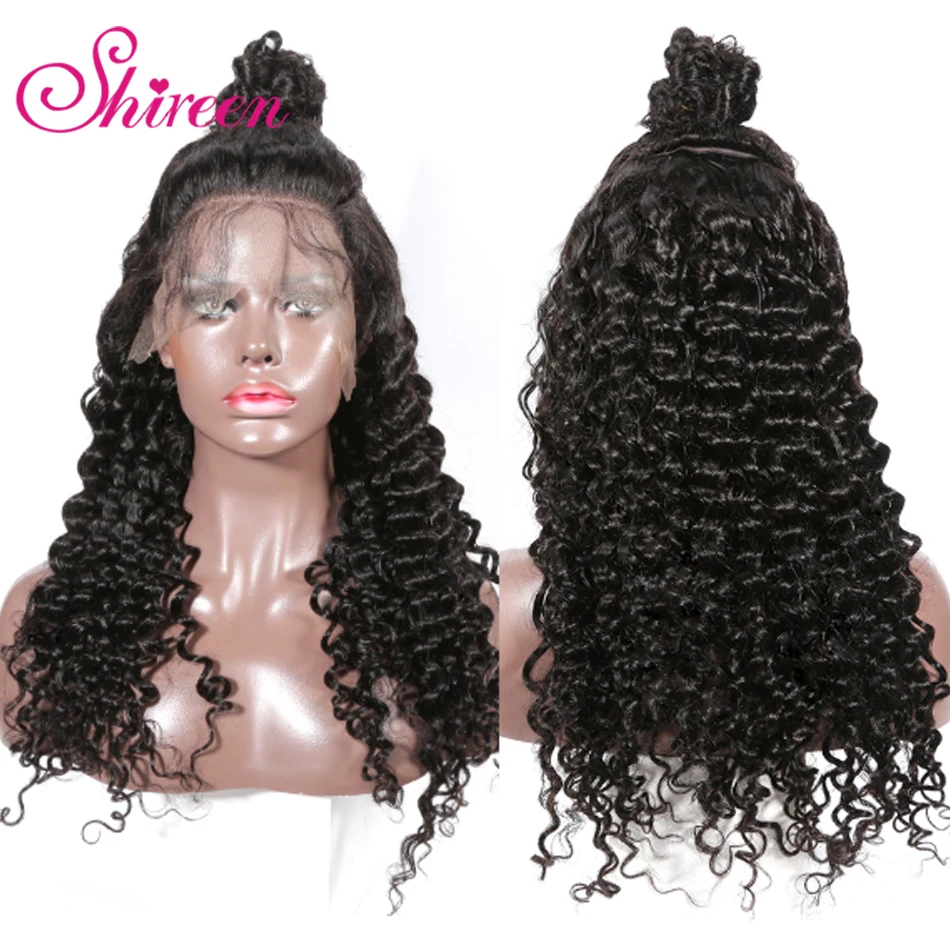 

Shireen Lace Front Human Hair Wigs With Baby Hair Brazilian deep Human Hair Wig 13*4 Human Hair Wigs 150% Density deep wave Wig
