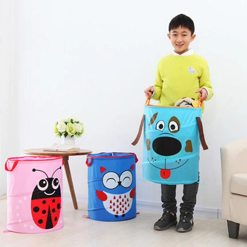 

Large Cartoon laundry basket of dirty clothes foldable children toy storage basket box Cloth organizer,