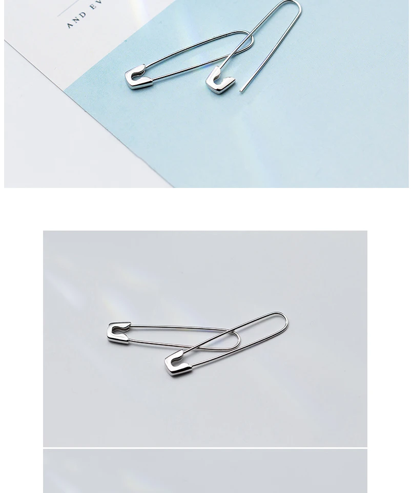 S925 Sterling Silver Brooch Pin Drop Earrings Exaggerated Creative Special Long Earrings for Women Fashion Jewelry Wholesale  (4)