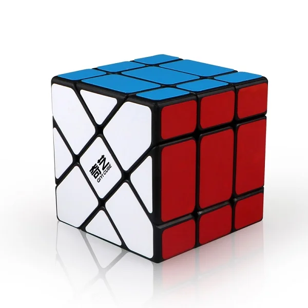 Qiyi 3x3 Fisher Windmill Axis Magic Cube Puzzle Speed Cubo magico mofangge XMD Professional Educational Toy for Children 7