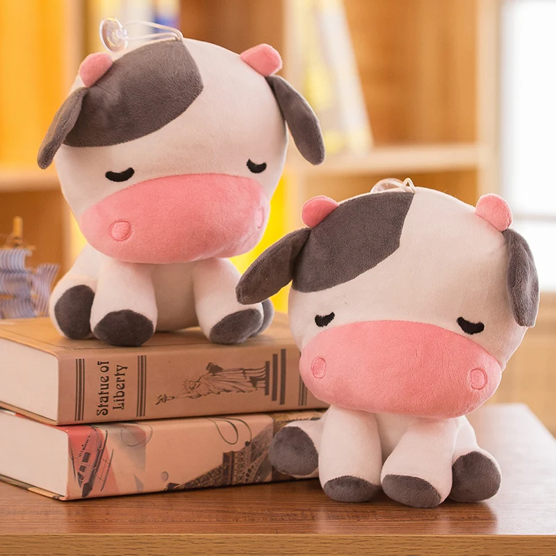 Кэндис Го плюшевые игрушки кукла мультфильм животных модель Знак Корова застенчивый сидит крупного рогатого скота, pandent творческий