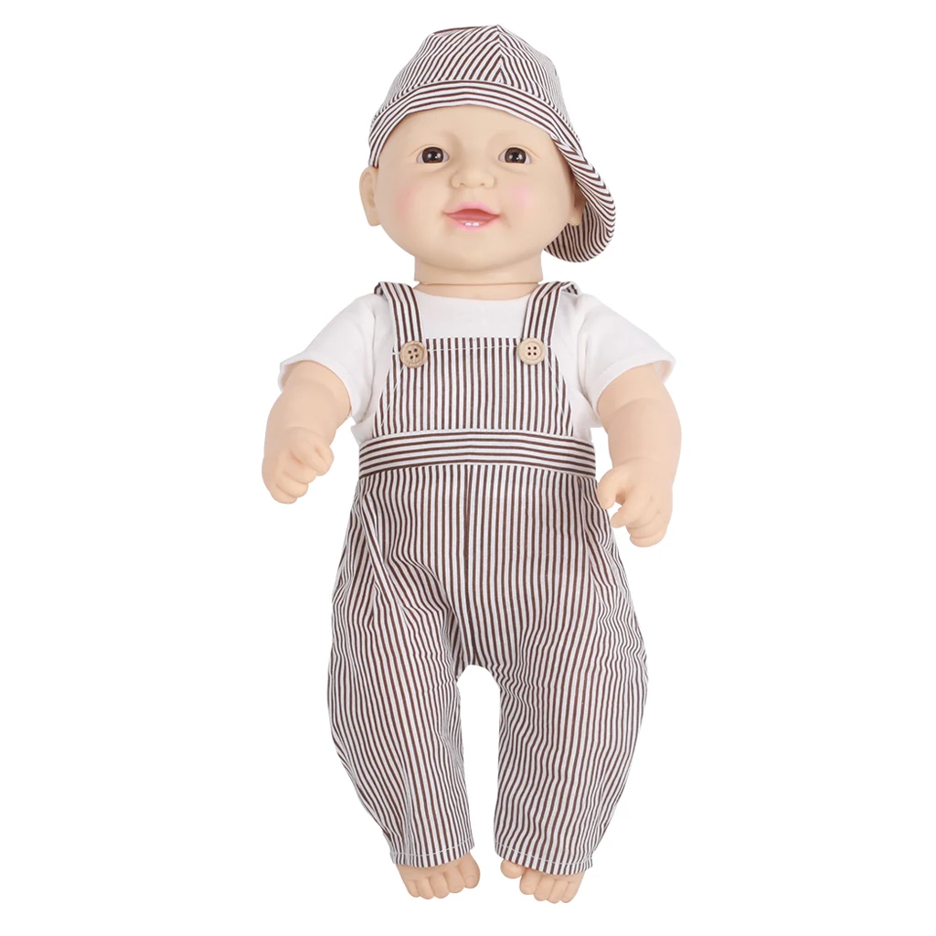 50cm 20inch Lifelike Soft Vinyl Newborn Baby Boy Doll with Clothes Kids Birthday Toy Gifts