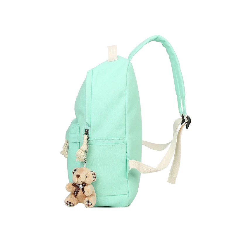 6 комплектов холщовые школьные рюкзаки для девочек и подростков|girls backpack|canvas school