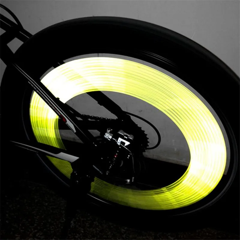 Excellent DIY bike light wheel reflector warning tube luci bici bisiklet aksesuarlar fietslicht bicycle accessories Reflective Spoke Light 5