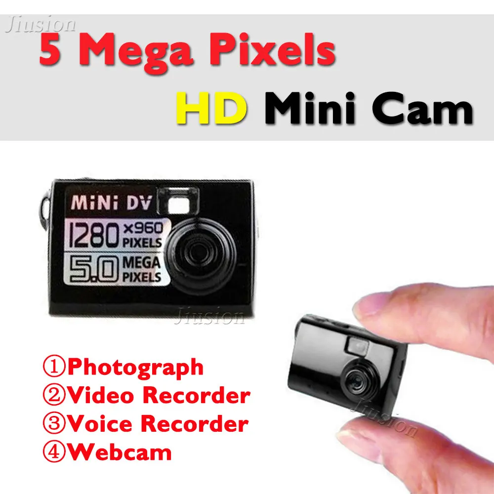 5 Mega Pixels Mini Camera Smallest DV cam with Motion Sensor Digital