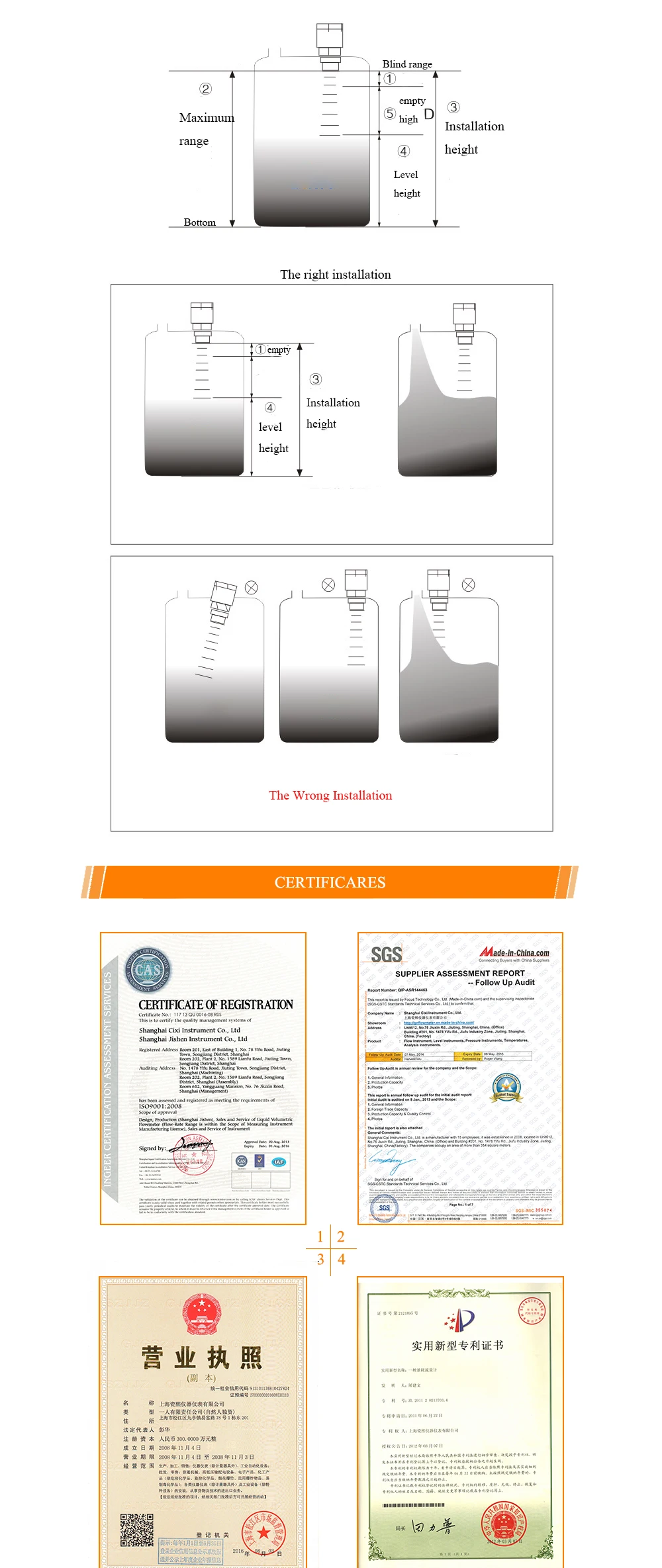 ultrasonic level meter 8