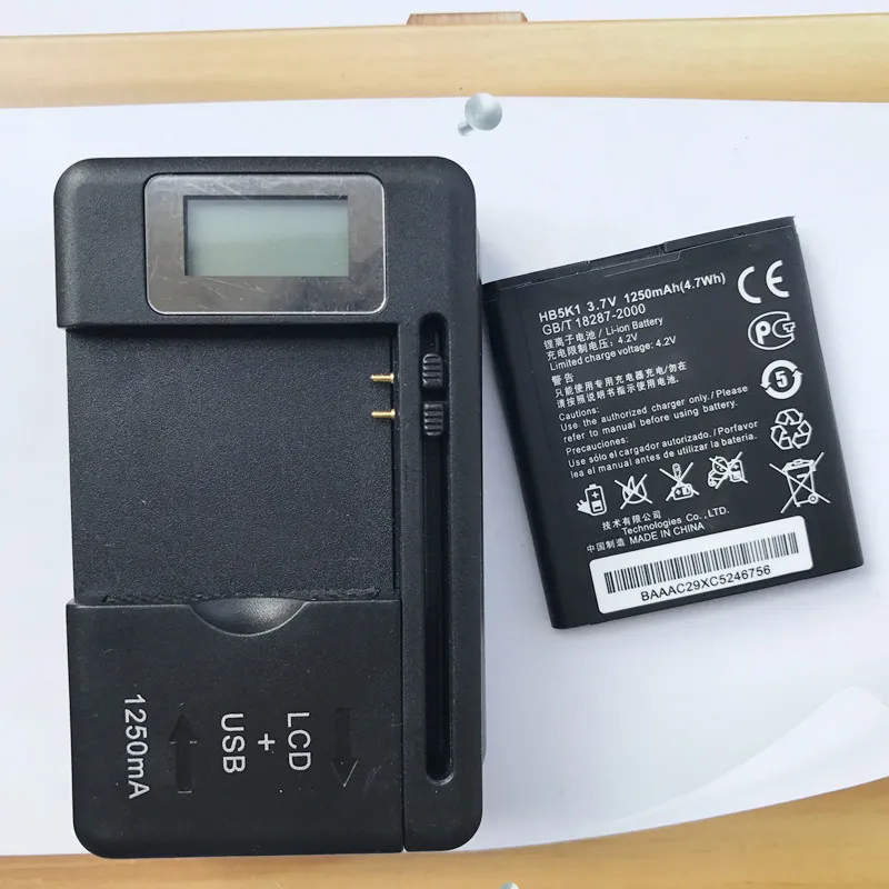 2 шт. HB5K1/HB5K1H Аккумулятор для Huawei C8650 U8650 M865 C8810 U8660 S8520 U8660 T8620 сотовый телефон Батарея с 1 шт. ЖК-дисплей Зарядное устройство