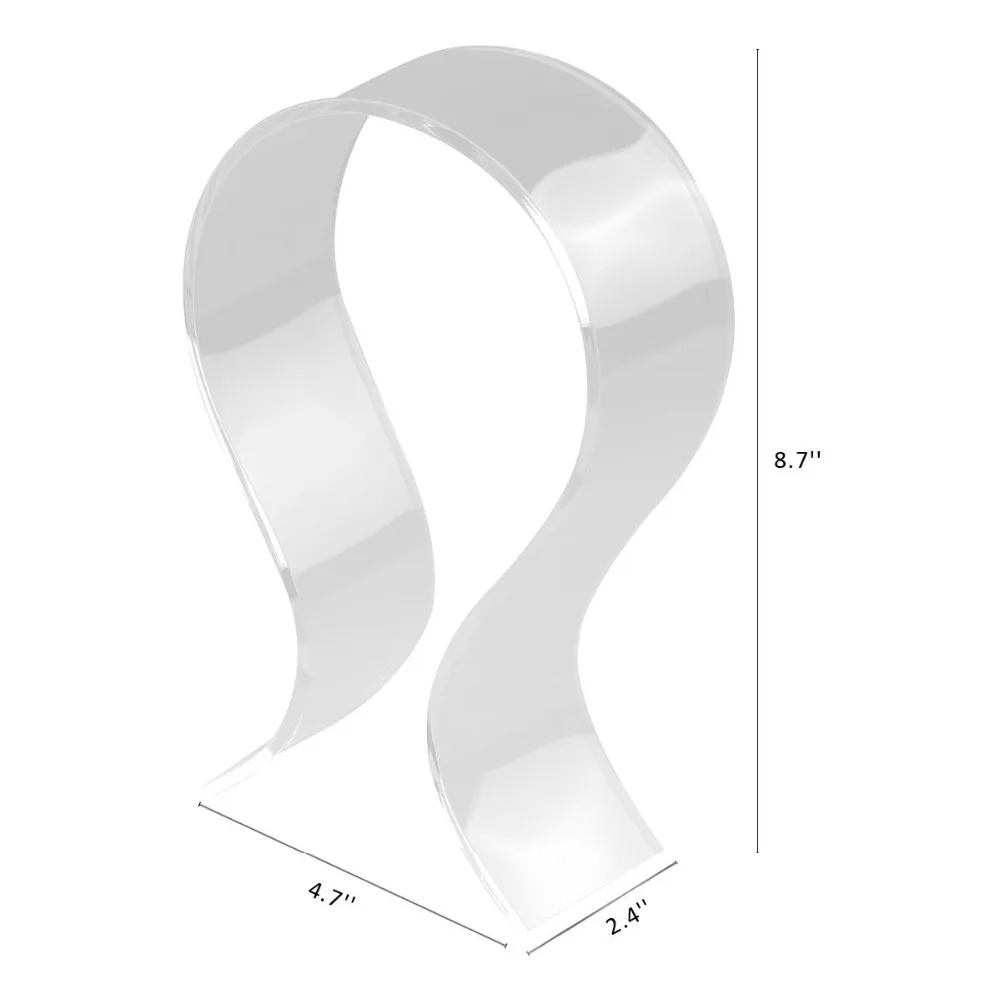 Acrylic Headphone Stand Display Headphone Holder Headphone Hanger Headset Hanger Support Suitable For All Headphone Sizes