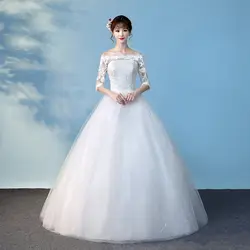 Свадебные платья, аппликации из кружева бальное платье белое свадебное платье