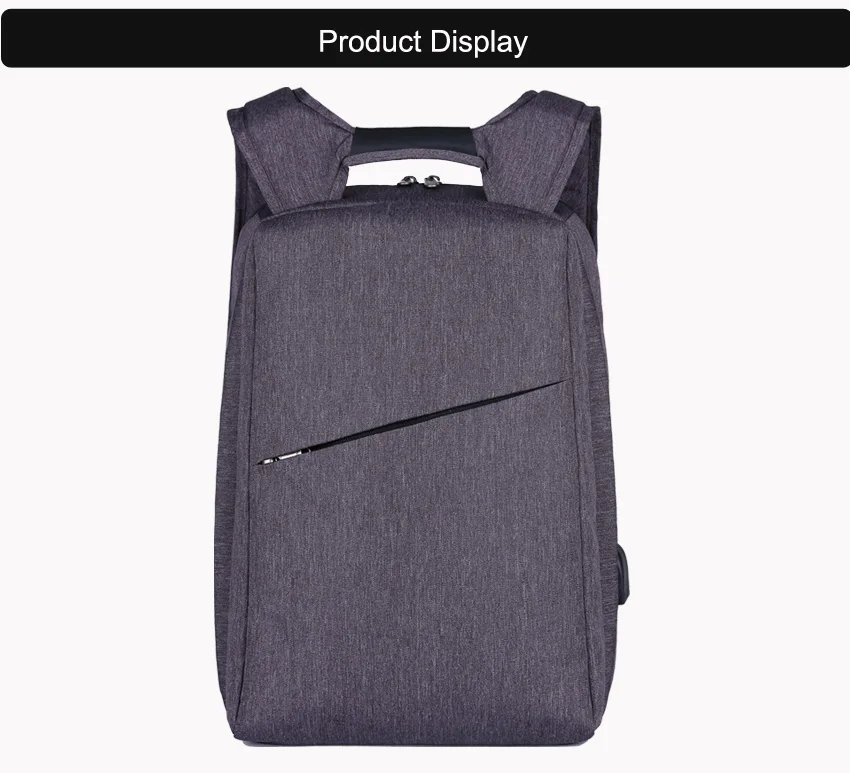 XQXA тонкий рюкзак для ноутбука для мужчин/женщин с USB и разъемом для наушников, бизнес рюкзак с защитой от кражи, унисекс, 17,3 дюймов, повседневный рюкзак серого цвета