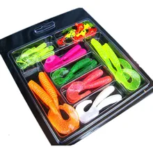 25 шт. мягкой червь приманки набор джиг-головки крючками рыболовных приманок комплект снасти безопасности и выживания Z915