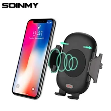 

C10 charger Qi Automatic Car Wireless Charger For iphone x 8 7 fast Car Charger Mount Air Vent Phone Holder For Samsung s9 plus