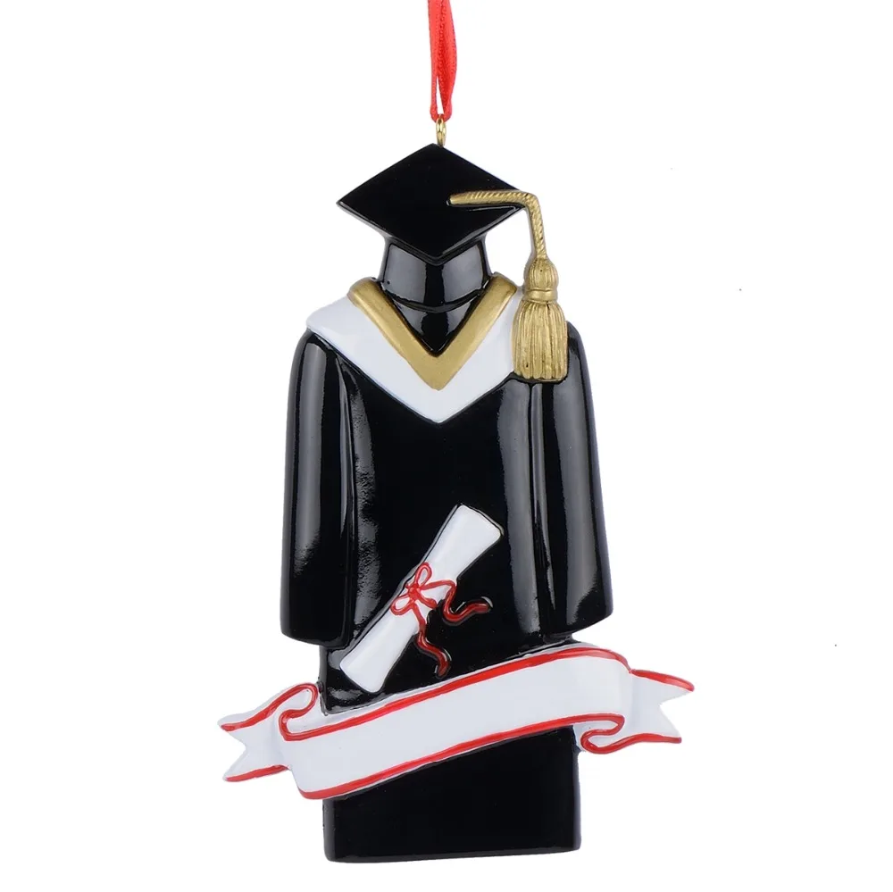 Maxora смолы глянцевый выпускник персонализированные рождественские украшения используется для Schoold Выпускной праздновать подарки на память
