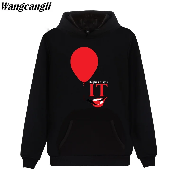 2020 хлопковые толстовки с капюшоном Stephen King's It из фильма Харадзюку свитшоты для