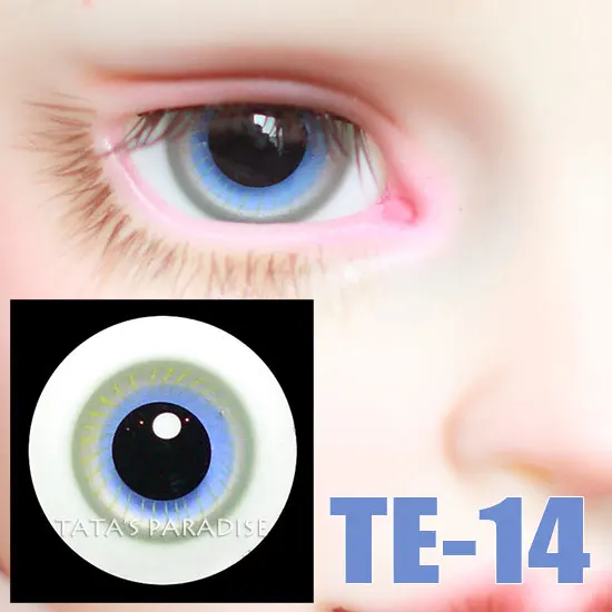 14mm BJD Eyes black pupil blue Eyeballs for 1 3 1 4 1 6 BJD SD
