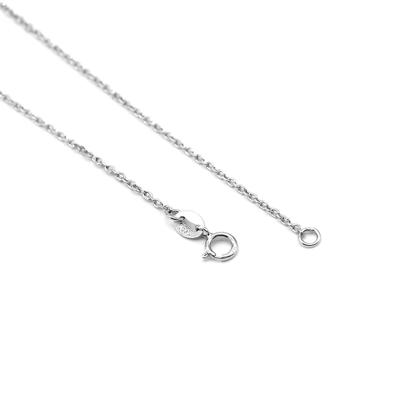 

925 Sterling Silver 18'' Length Cross chain Necklace For Man & Women bijoux collier en argent